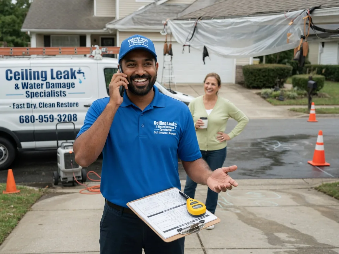 Ceiling Leak Cleanup Ansonville, NC FAQs